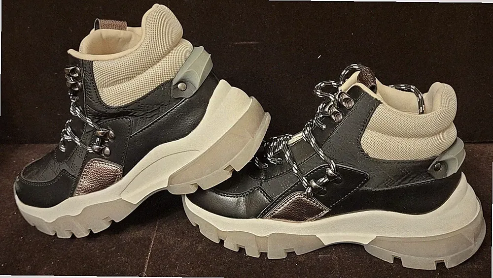 Cestfini Hiking Boots Chunky Sneakers for Women Size 6 (15)