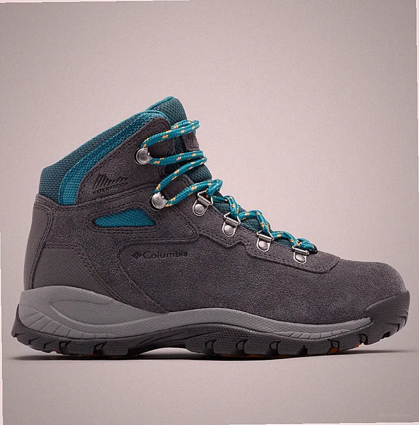 COLUMBIA Women’s Newton Ridge Plus Waterproof Amped Hiking Boot, Shark