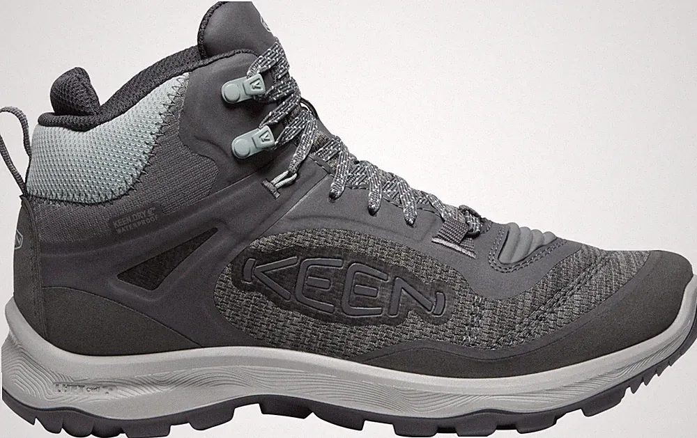 Keen Terradora Flex Mid Waterproof Women's Hiking Boots, Magnet/Cloud Blue, W8