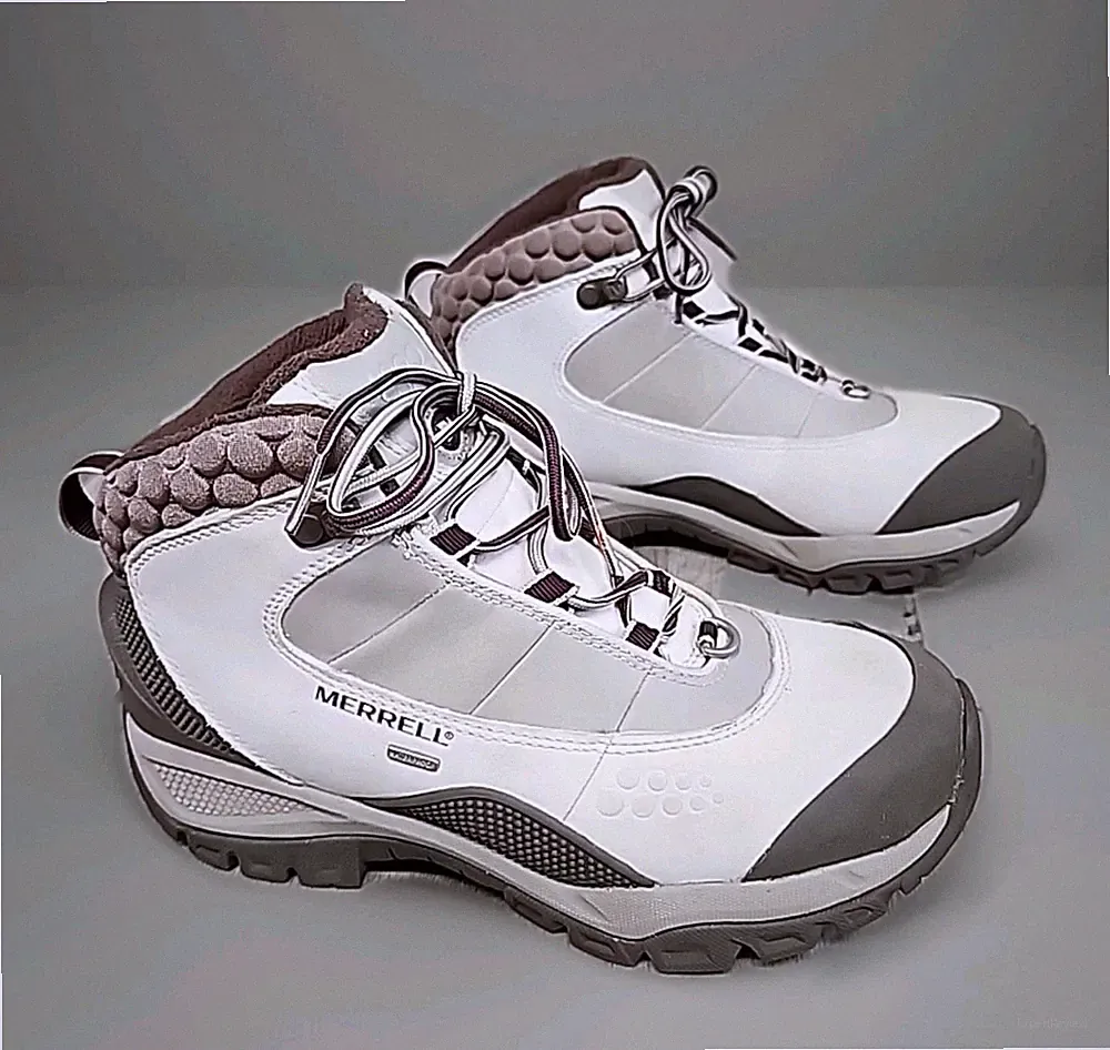 Silver women's hiking boots