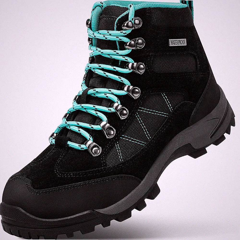 R CORD Womens Mid Waterproof Hiking Boots Outdoor Breathable Hiking Shoes Wor...