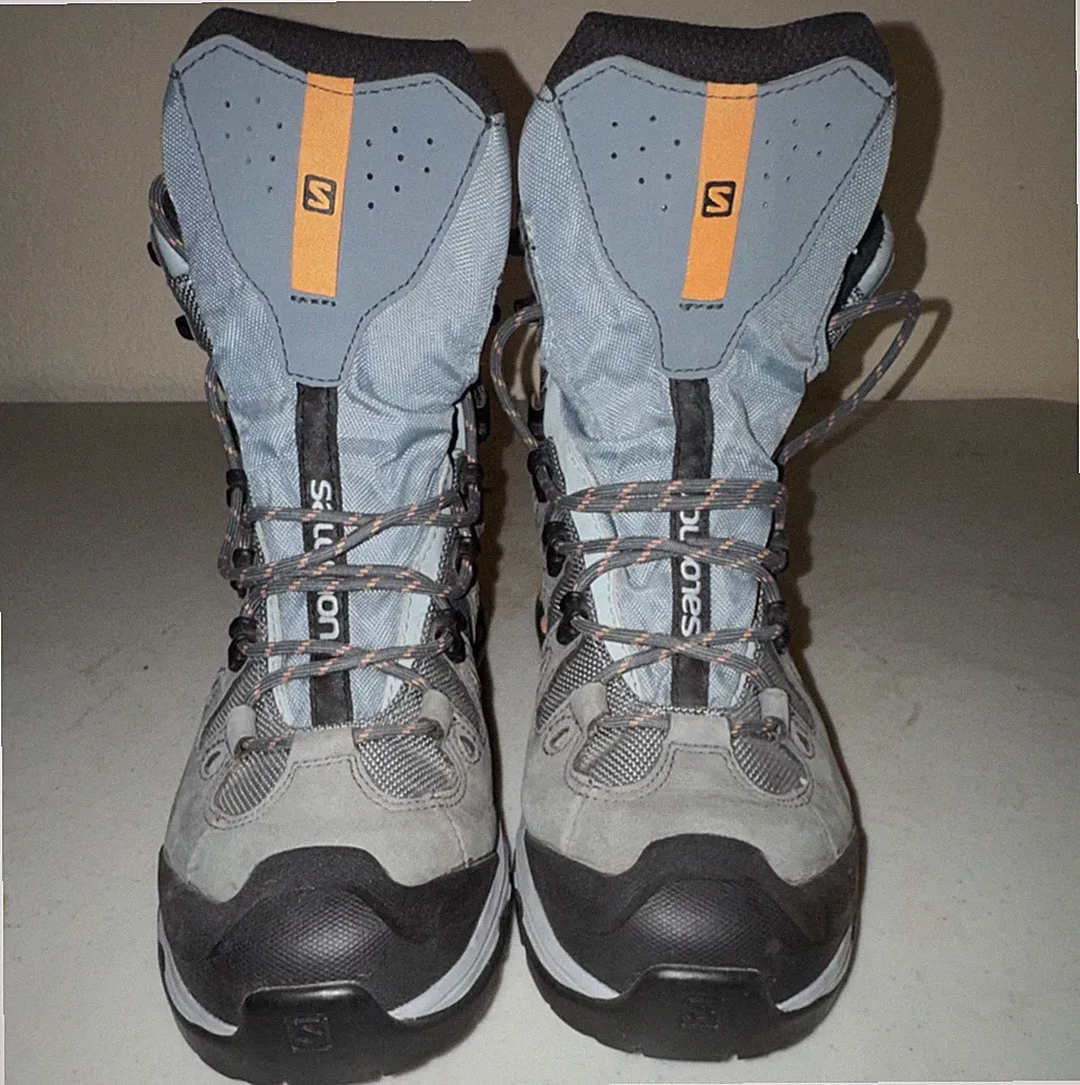 Orange women's hiking boots