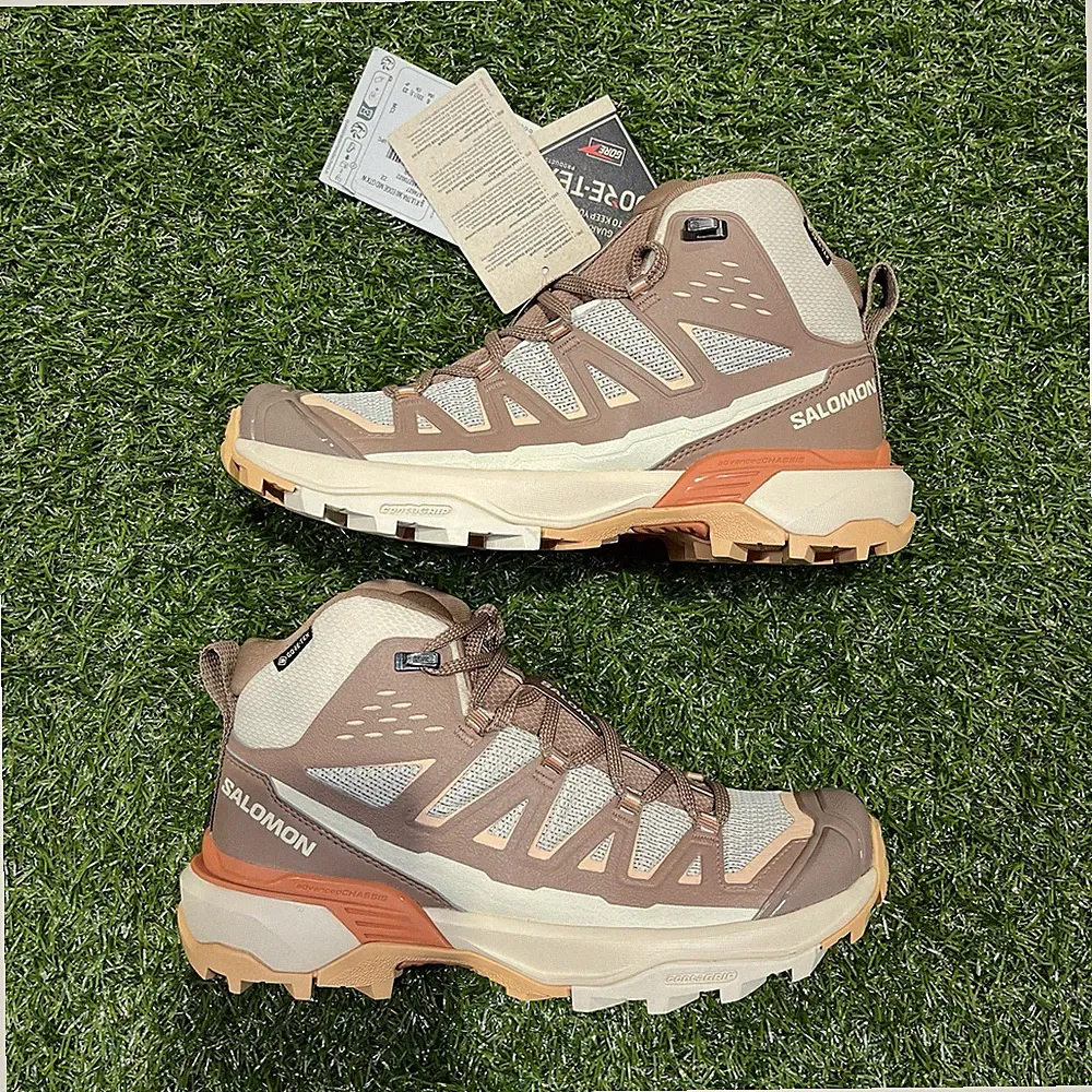 Salomon X Ultra 360 Edge Mid GTX Shortbread Women's Hiking Boots Multi Size NBY
