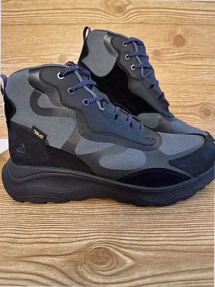 Teva Geotrecca RP Mid Hiking Boots Womens Size 12.5 Black Purple Waterproof