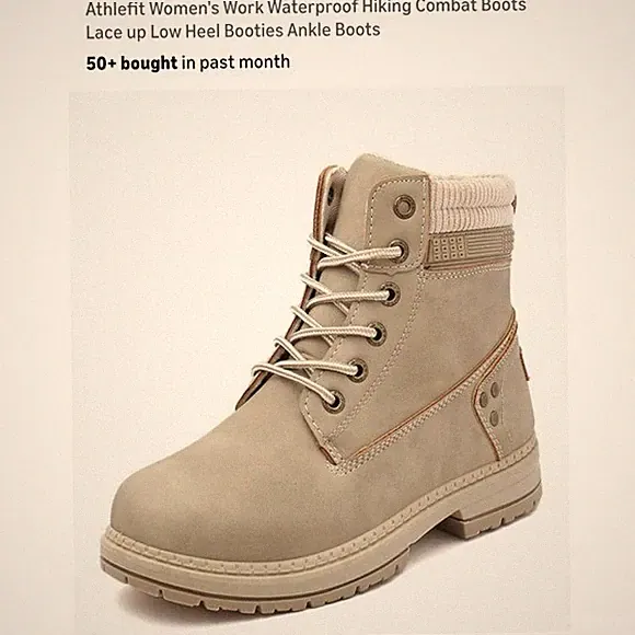 Comma heel women's hiking boots